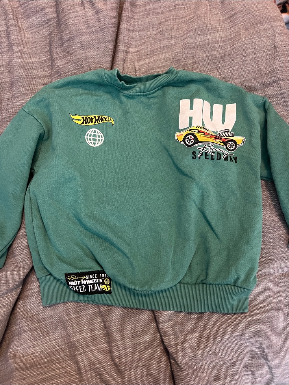 Zara Hot Wheels Crewneck Sweatshirt with Patch Detail